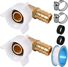 SPEEDWOX 5pcs Pex 1/2 Inch Npt Female Threaded Elbow Swivel Pex 90 Degree Elbow Water Pump Fittings Plumbing Parts Swivel Fitting Tap for RV & Plumbing