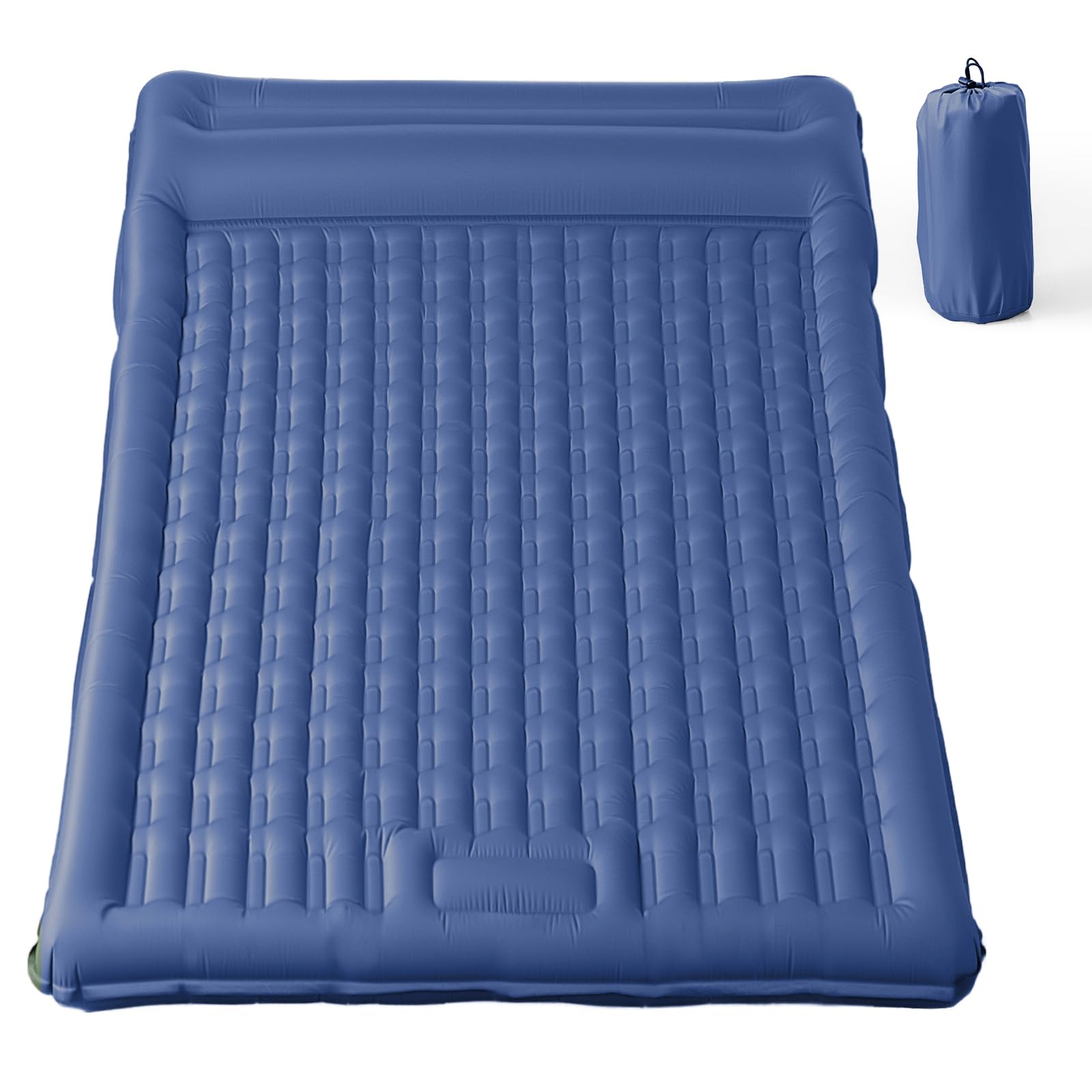 Isomatte Camping mit integrierter Fußpumpe 8cm Dicke Aufblasbare Campingmatte Outdoor, Wasserdicht & Reißfest 50D Nylon – Ultraleicht Luftmatratze für Zelt, Wandern & Gästebett