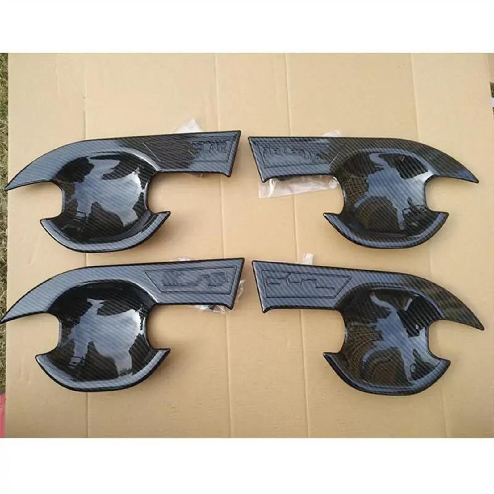 SLIMES Car Door Handle Cover Exterior Trim Decoration Accessories for Mitsubishi for Outlander 2013-2020 Protection(4 PCS)