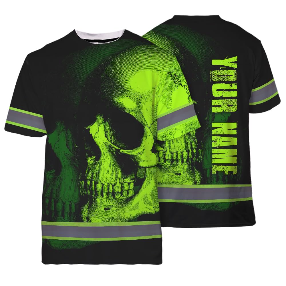 Maddly High Visibility US Flag Collection Safety Workwear Custom Name for Workers, Runners, Truckers, Patriotic