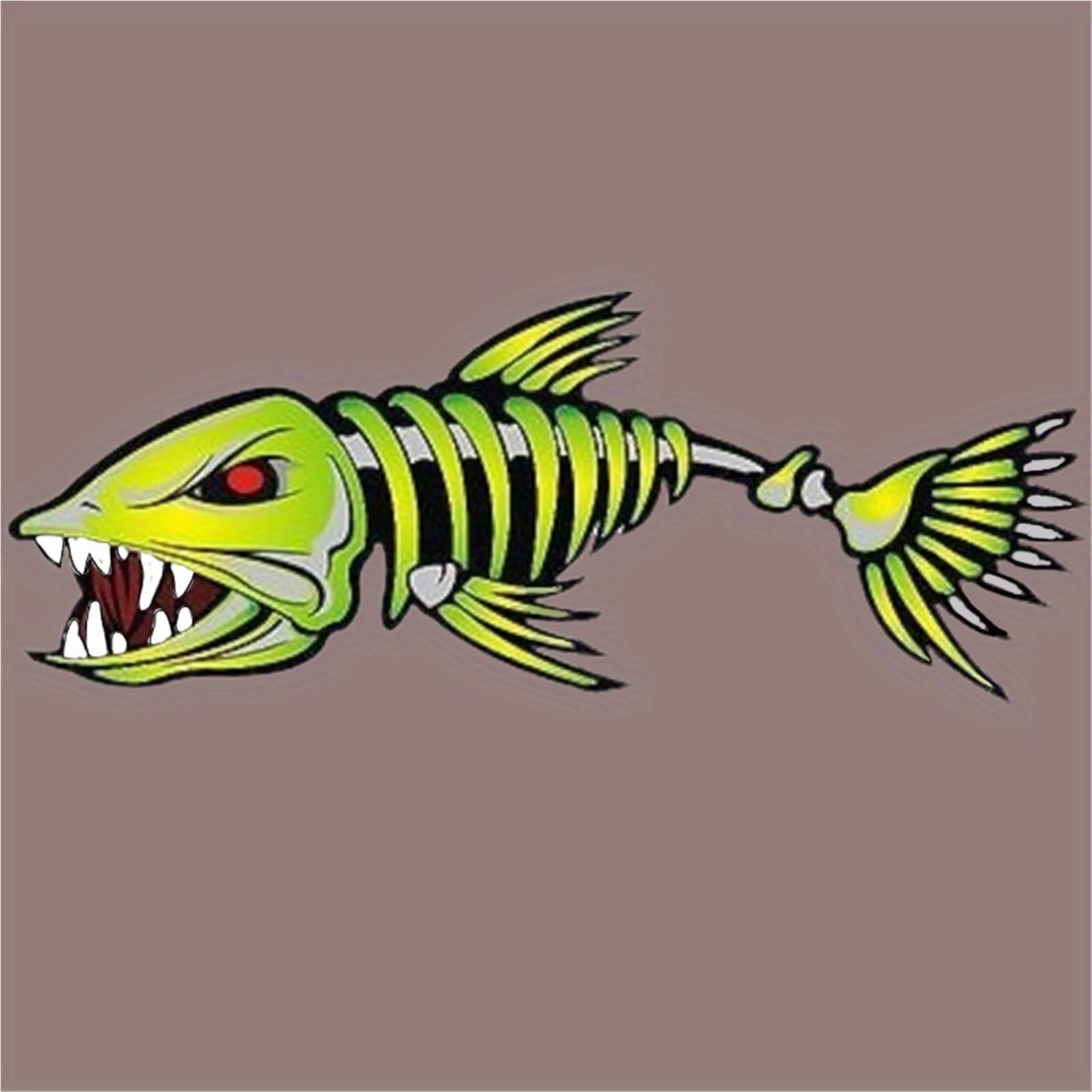 HAfgDJ Fish Bones Skeleton Sticker Waterproof Fun and Whimsical-Cool Creative Motorcycle Car Helmet Laptop Bumper Cartoon Cup