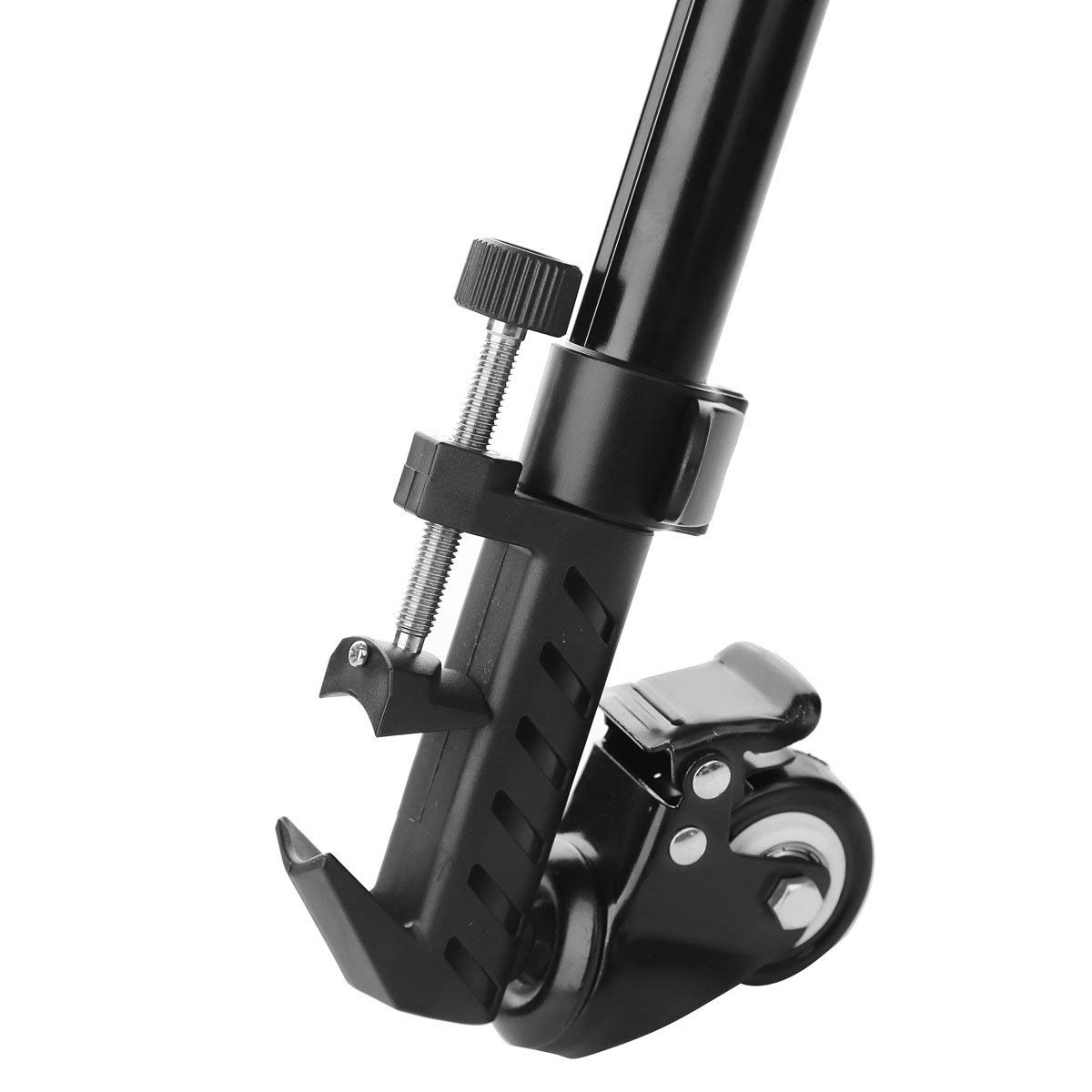 Photography Professional - Treppiede universale pieghevole con ruote in gomma e supporti regolabili per fotocamere Canon, Nikon, Sony, DSLR, videocamere, video illuminazione, portata massima 20kg