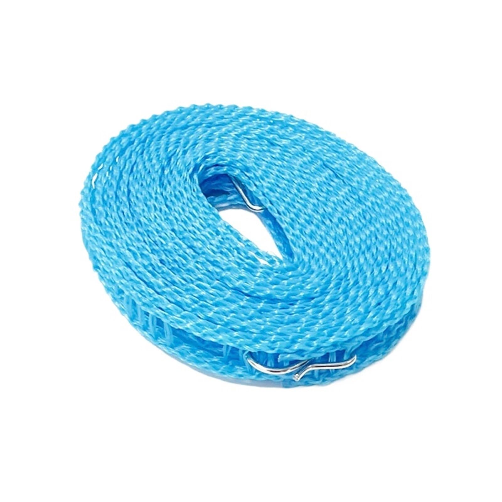 Laundry Line 2Pcs 10m/8m/5m/3metres Non-slip Windproof Hanger Outdoor Clothesline Travel Retractable Rope Washing Line Camping Drying Lines Home Gadget Balcony Garden(Blue,8M)