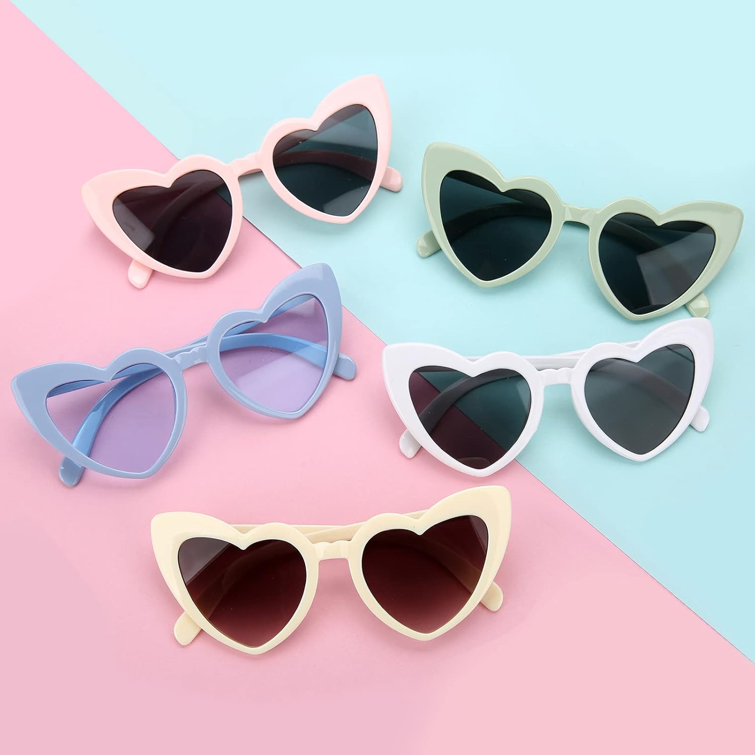 12 Pairs Bachelorette Party Sunglasses Heart Shaped Sunglasses Party Decorations Bridesmaid Proposal Gifts Women - Image 2