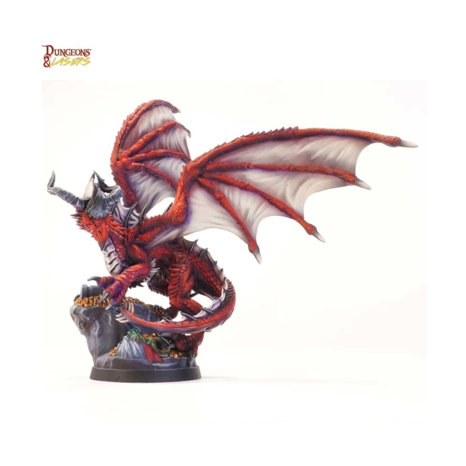 Amazon.com: Dungeons & Lasers Thos Dragon Miniature Figure - Tall