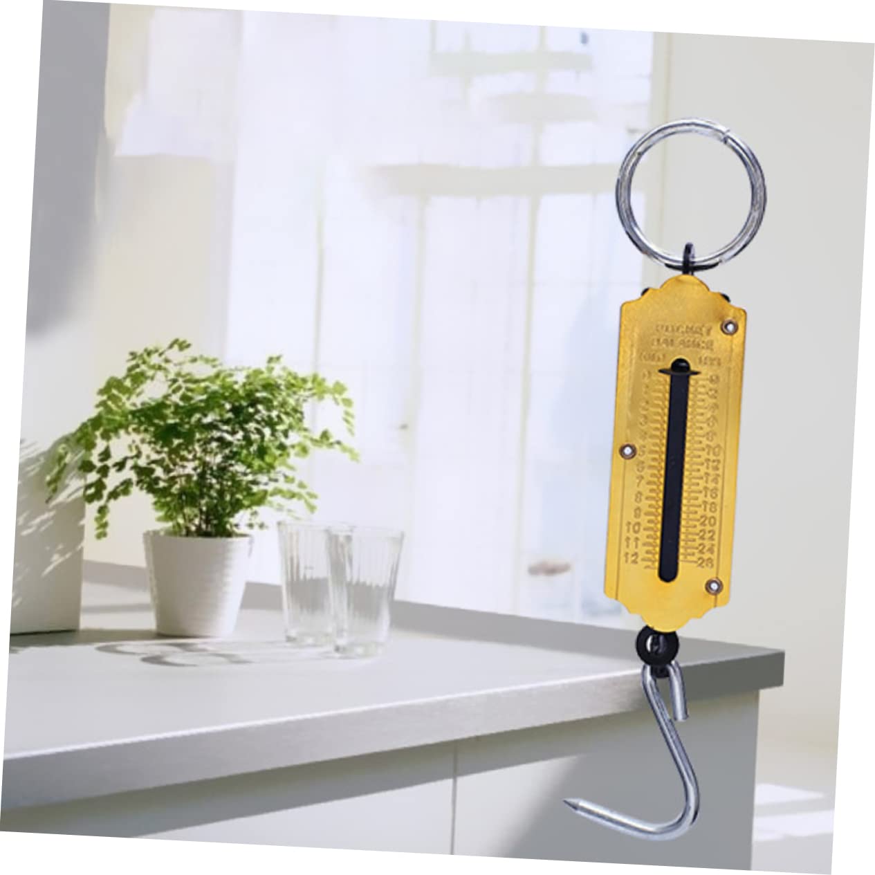 Spring Scale 12kg - Portable Weighing Hook For Fishing & Vegetables No Battery