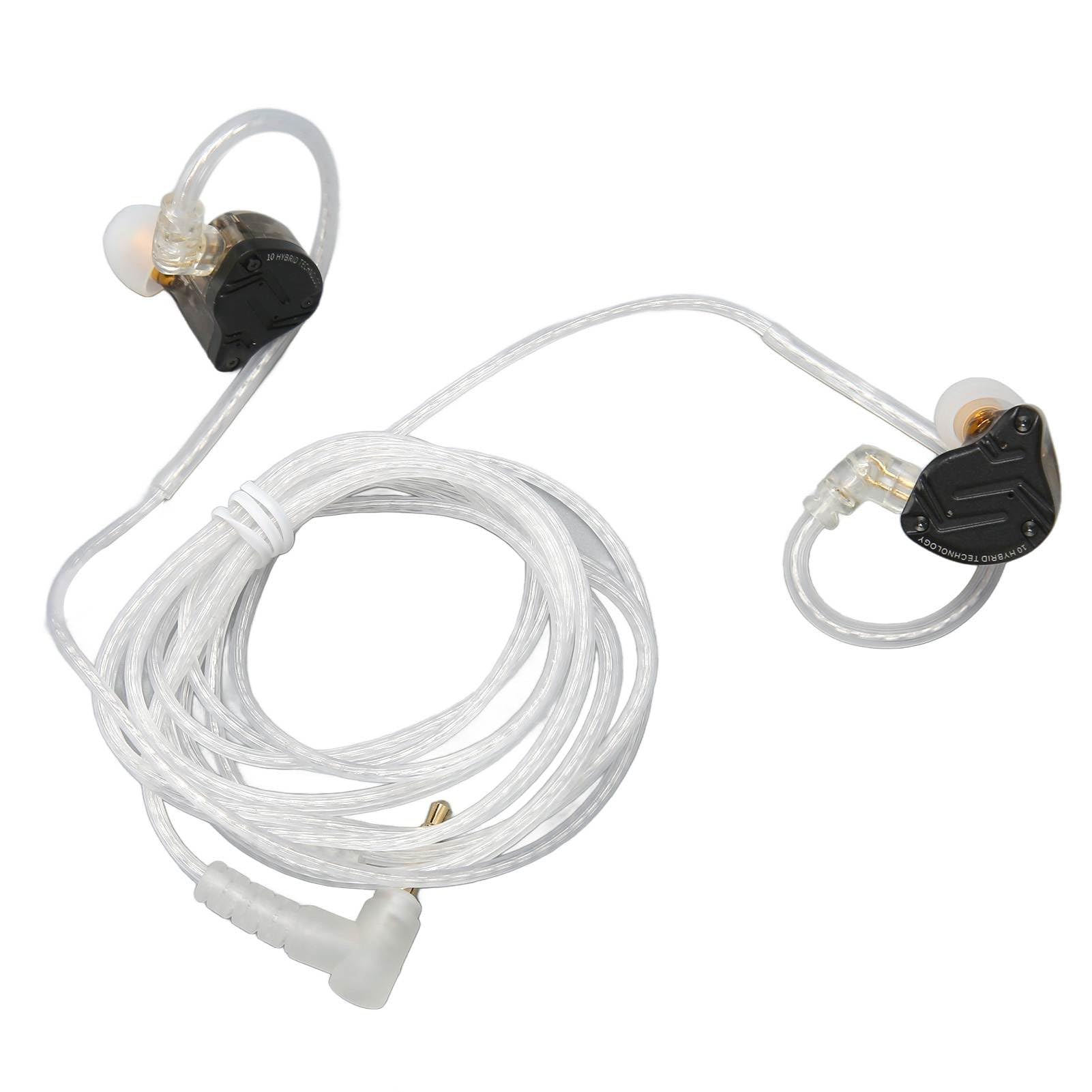 Annadue ZS10 PRO X Słuchawki Douszne z Przewodowym Monitorem, Hybrydowy Sterownik 1DD 4BA, Słuchawki Stereo HiFi, Odłączany Kabel 0,78 Mm 2-pinowy, Douszne dla Muzyków Studyjnych na Scenie