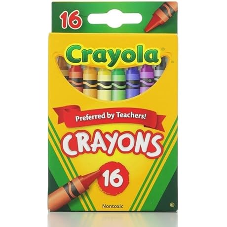 Crayola Crayons 16 Count Box Bulk, Value Pack of 6 [96 Crayons Total]