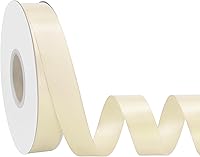 Vista 190 de Cinta de satén rosa polvoriento de doble cara, 3/8 pulgadas x 50 yardas, cintas de poliéster rosa polvoriento para envolver regalos, cinta de tela