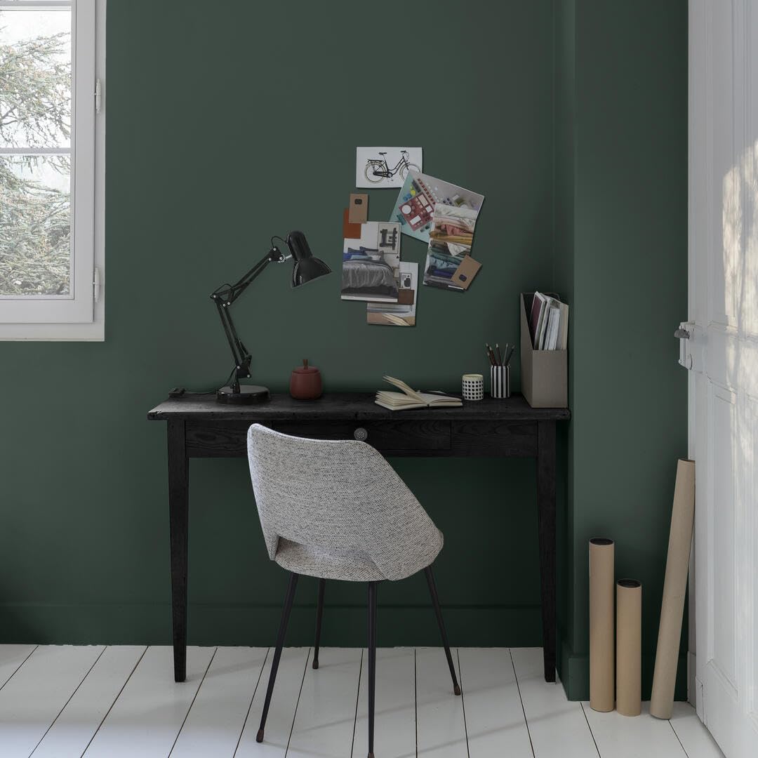 V33 Peinture murale intérieure Coup d'Éclat® Vert conifère Mat Poudré 2,5L