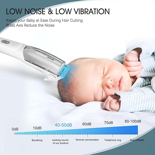 Miniatura 3 de Bimirth Cortapelos para bebés con aspiradora, recortadora de pelo para niños y niños pequeños, impermeable, recargable, máquina de corte de pelo