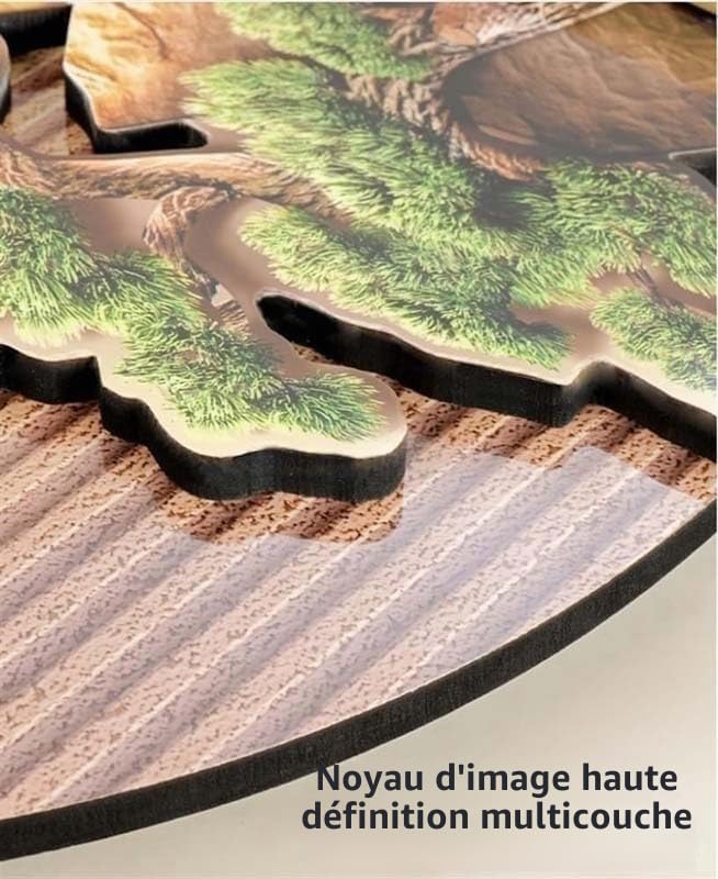 Décoration murale 3D, alimentation enfichable avec éclairage LED, paysage créatif chinois for la maison, le salon, le bureau ou la chambre.(D,100 * 35CM)