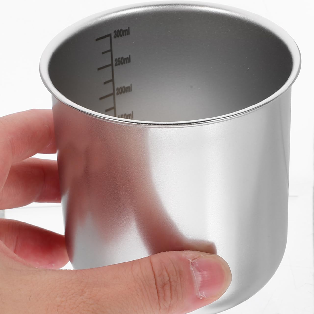 Tasse à Mesurer En Inox Avec Graduations - Récipient Robuste Pour Riz, Farine, Cuisine Et Pâtisserie