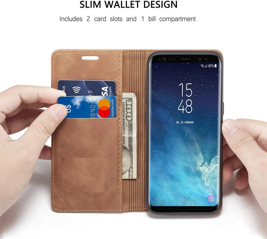 Image of Perkie Velvet Soft Faux Leather Wallet Flip Case Kick Stand Magnetic Closure Flip Cover for iPhone 15 (Beige)