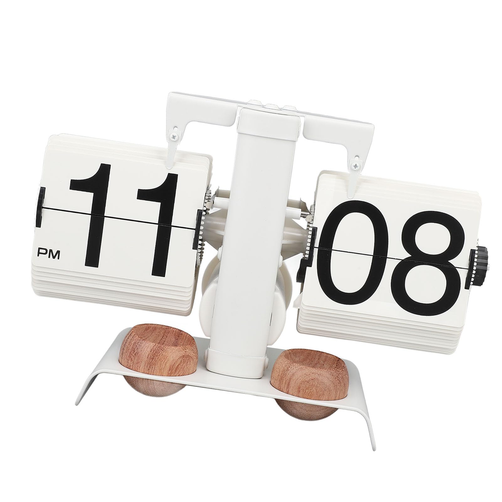 Automatische Uhr Rückwärts-, Timer- und Erinnerungsfunktion 2 ätherische Ölhalter Rückwärtsentleer Tischuhr für den Wohnzimmer (White)