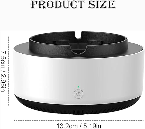 Miniatura 4 de Cenicero purificador de aire 2 en 1, multifuncional, sin humo, con filtro, ceniceros para cigarrillos para el hogar, interiores, coche, oficina