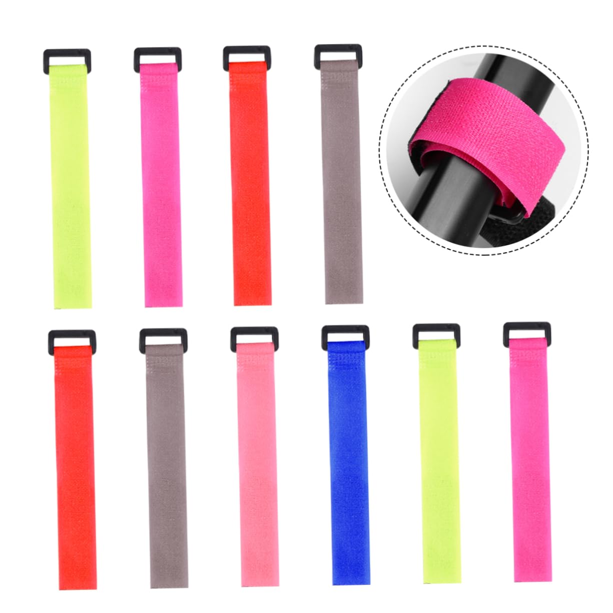 BESPORTBLE 10pcs Fishing Rod Binding Belt Ties for Fishing Supplies Organize Your Versatile Sticker Straps Essential for Outdoor Use