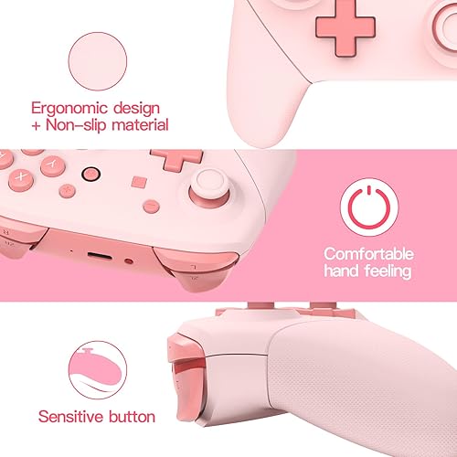 Miniatura 4 de JOYTORN Mini Switch Wireless Controller for Nintendo SwitchSwitch OLEDLite,Switch Pro Controller with Wake-upNFCMotin ControlDual Vibration,Switch