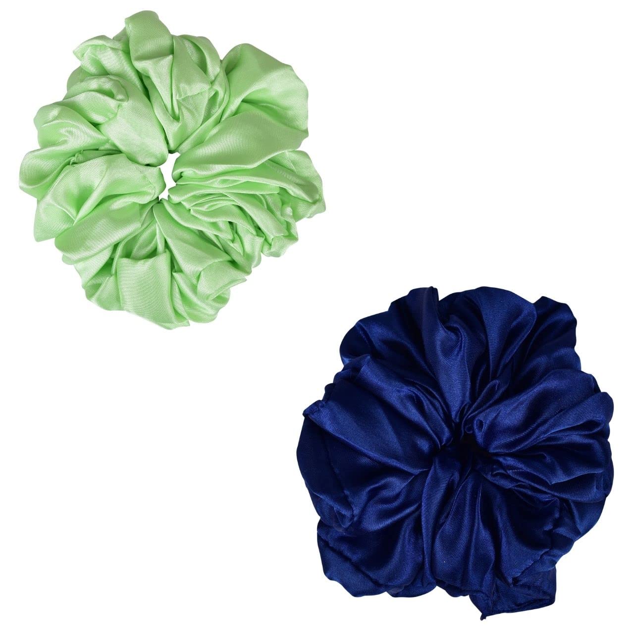 MATKOOZ Premium Hijab Hair Scrunchies, Volume Scrunchies for Girls and Women,Pack of 2pcs -Blue,Green (B09XXM36F5) Amazon Price History, Amazon Price Tracker