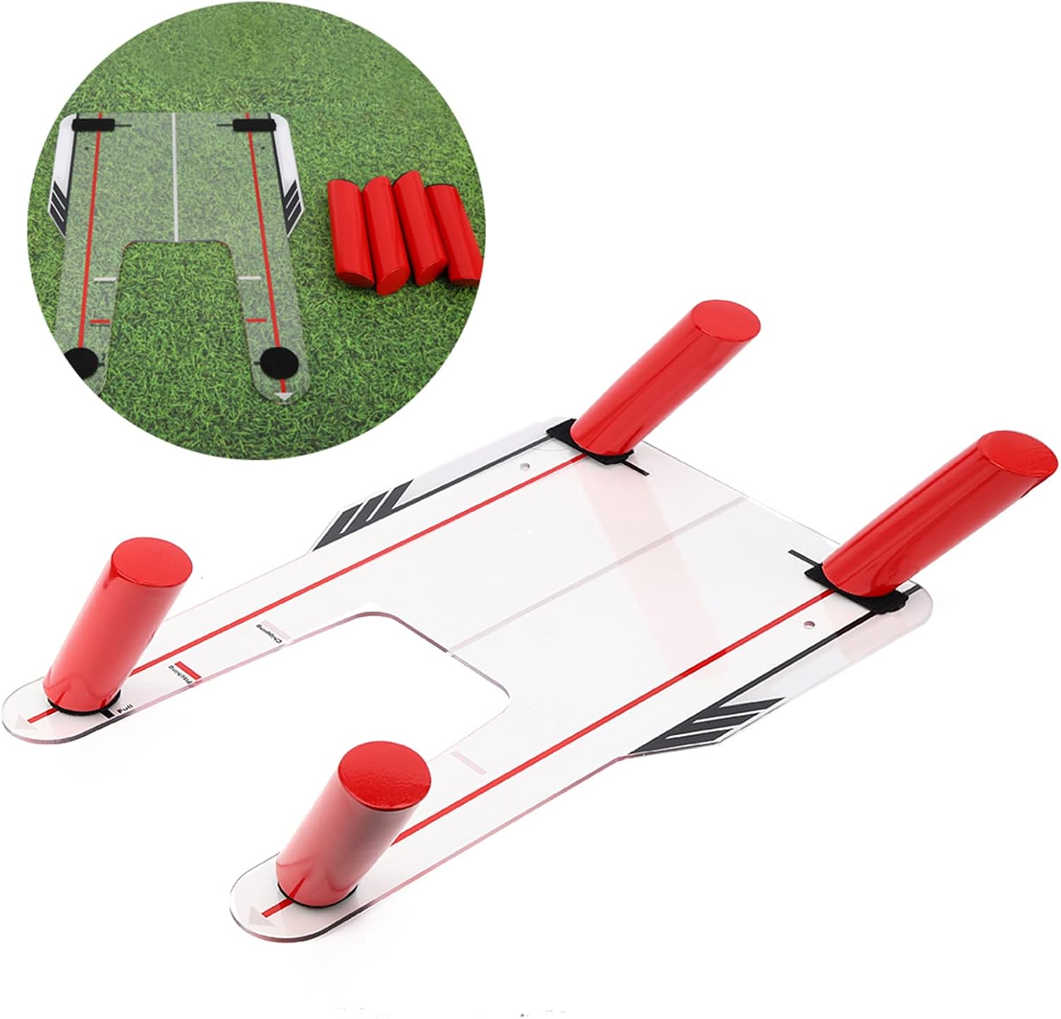 Eyeline 4 Speed Rods Trainer with Mirror Trap Base for Enhanced Swing Training and Practicing Equipment Ideal for Enthusiasts Seeking to Improve Accuracy and Consistency