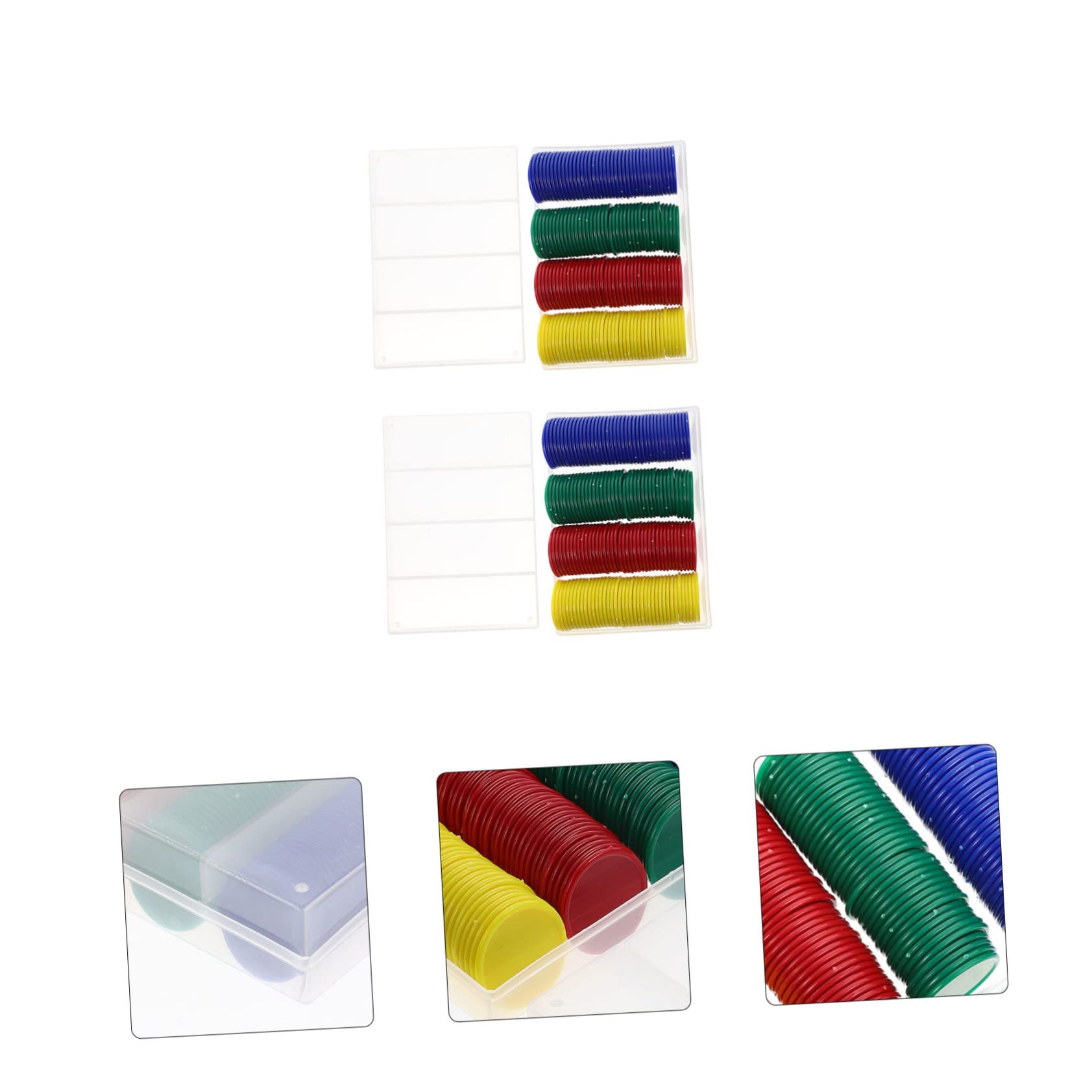 Set di 320 Fiches da Poker in Plastica senza Valore, per Giochi di Carte e Scuola, Funzionalità di Conteggio e Raggruppamento per Ragazzo Ragazza e Studenti
