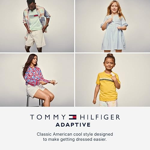 Miniatura 4 de Tommy Hilfiger Pantalones cortos adaptables con cinturón para mujer con trabillas para dominar