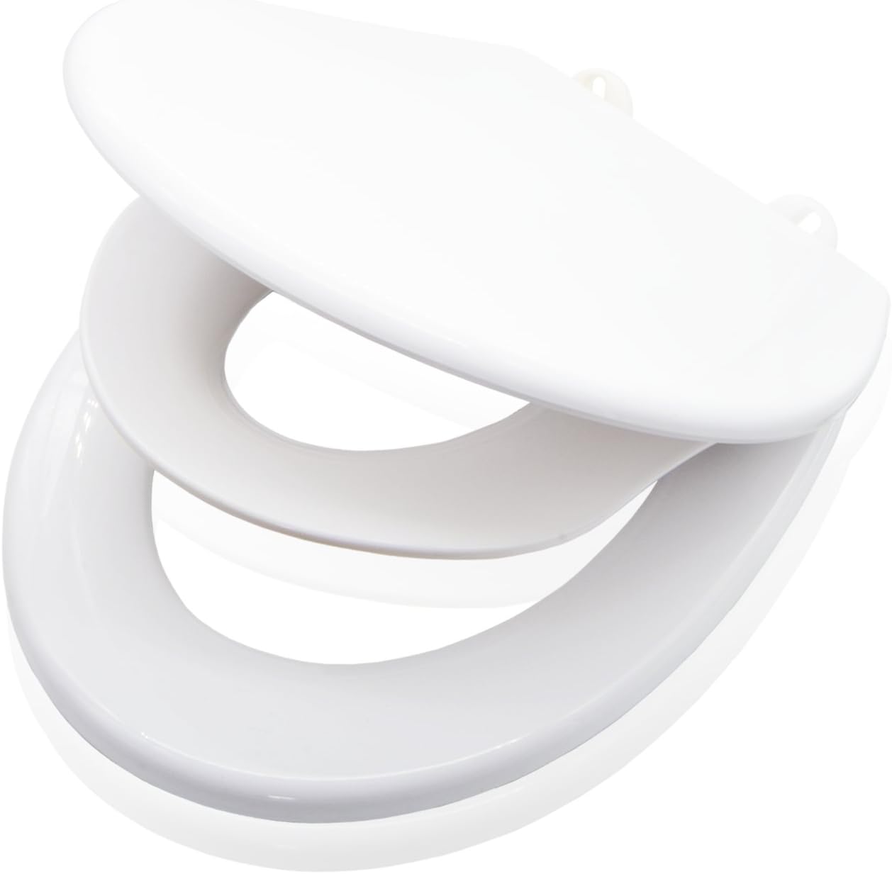 valneo Family Toilet Seat with Child Seat made of sturdy plastics, Easy Clean Function | toilet training seat for children, potty training seat, toddler toilet seat