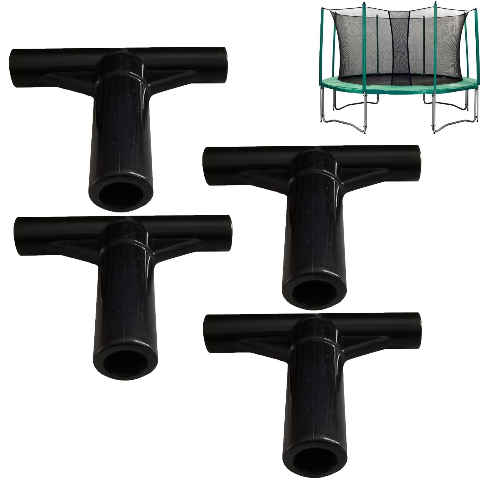 4 Joints En T Ultra-solides Pour Cadre De Trampoline | Connexion Rapide & Sécurité Renforcée