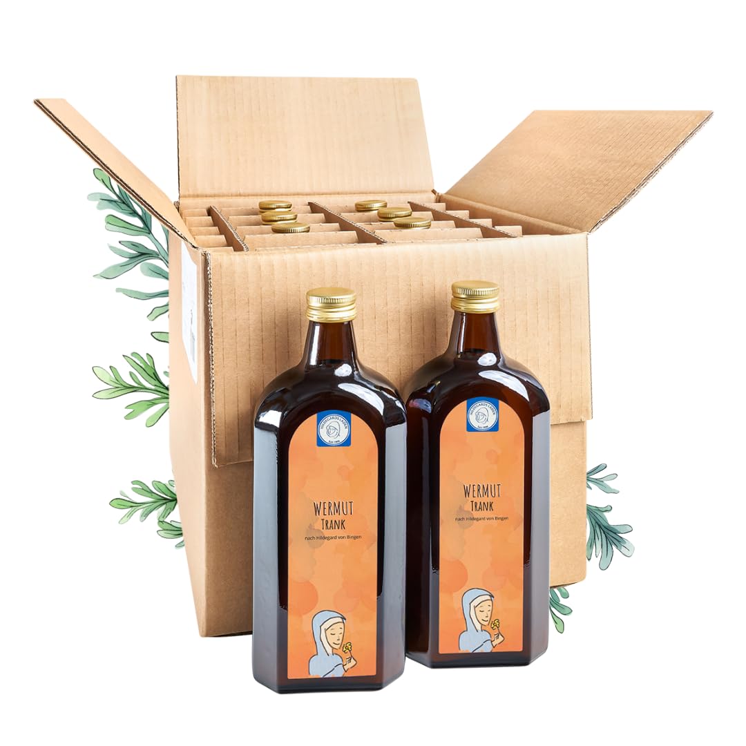 Wermut Trank 8er Pack | Wermutkur | nach Hildegard von Bingen | Frühjahrskur | Universalkur | originalgetreu | 8 Flaschen Kurpackung 4000ml
