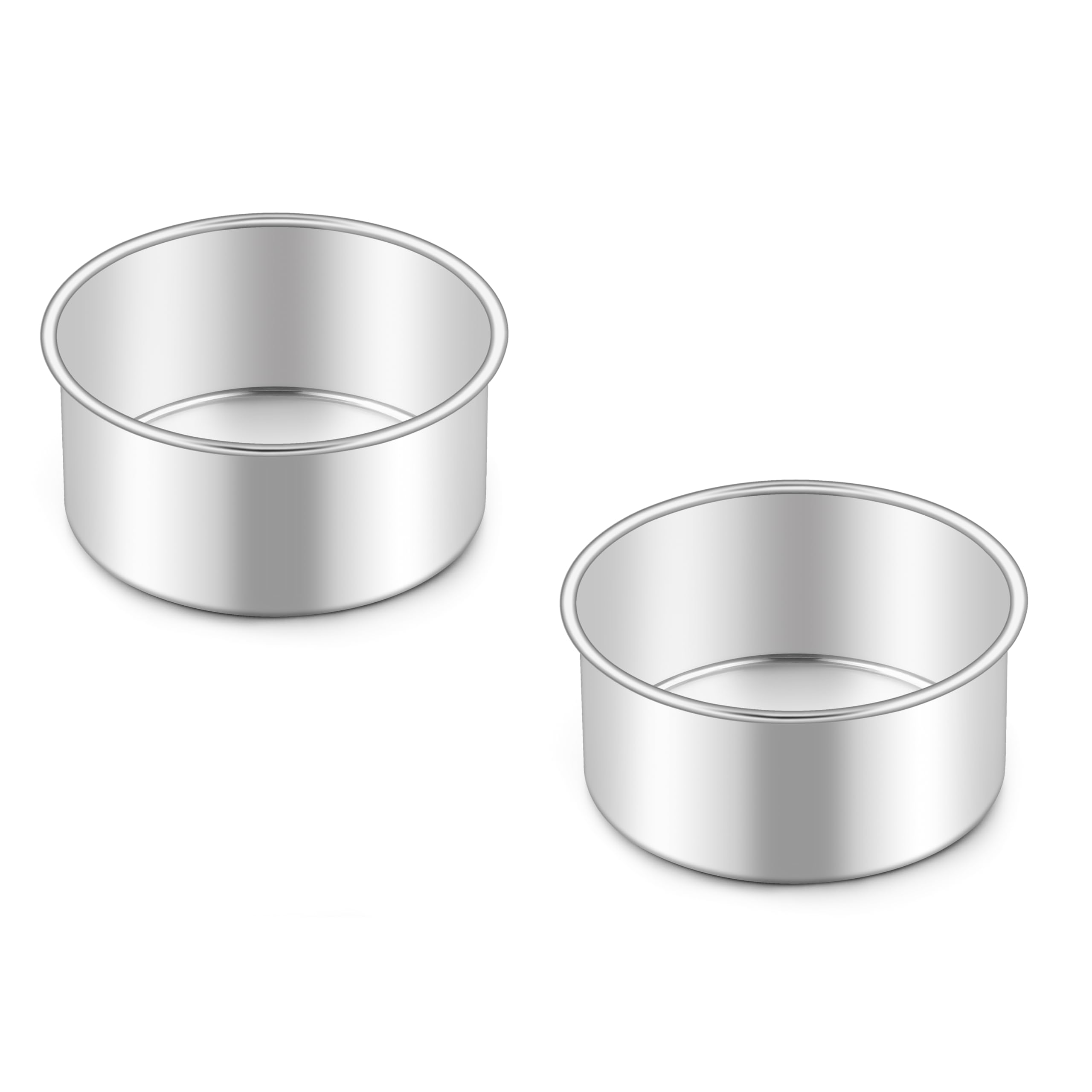 Snapklik.com : Mini Round Cake Pan Set Of 2, 4 Inch Stainless Steel ...