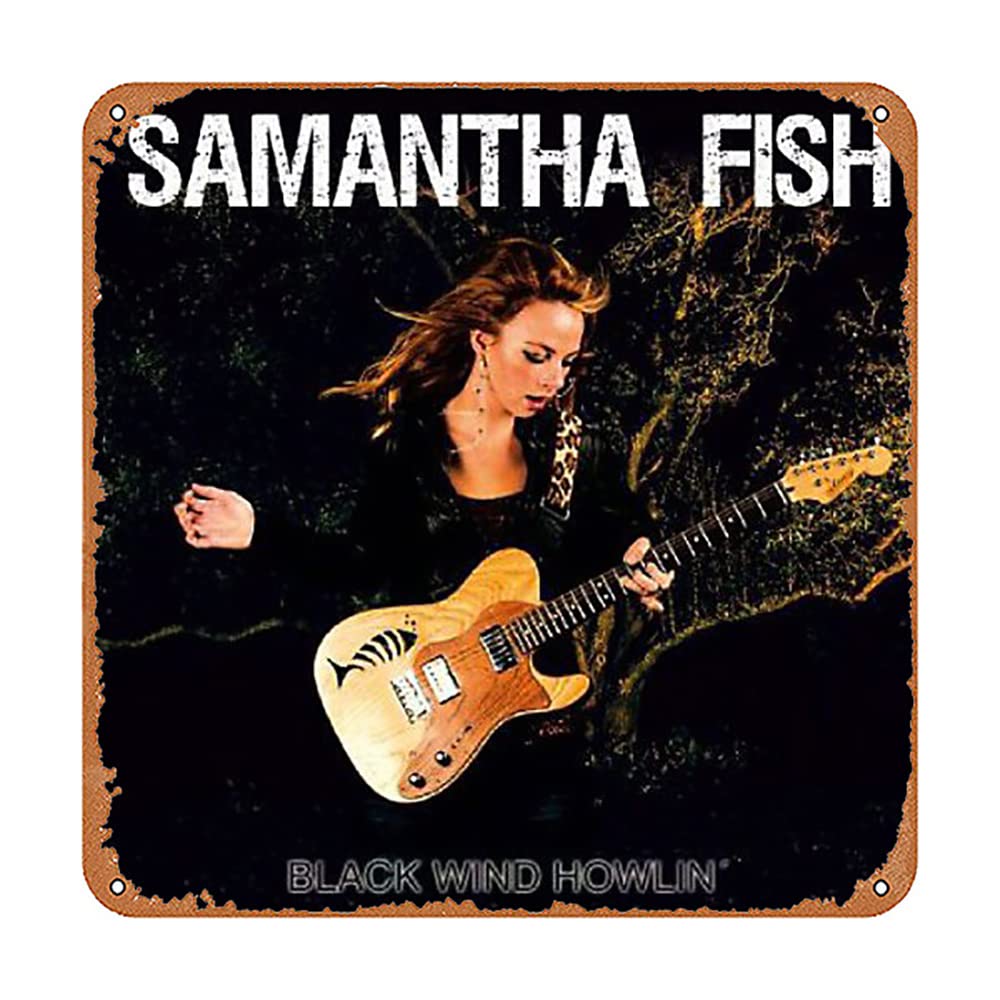 WASEK Samantha Fish Black Wind Howlin Musical Bar Pub Cafe Wall Kitchen Bathroo Poster Karaoke Retro Decor Art 12x12 inch
