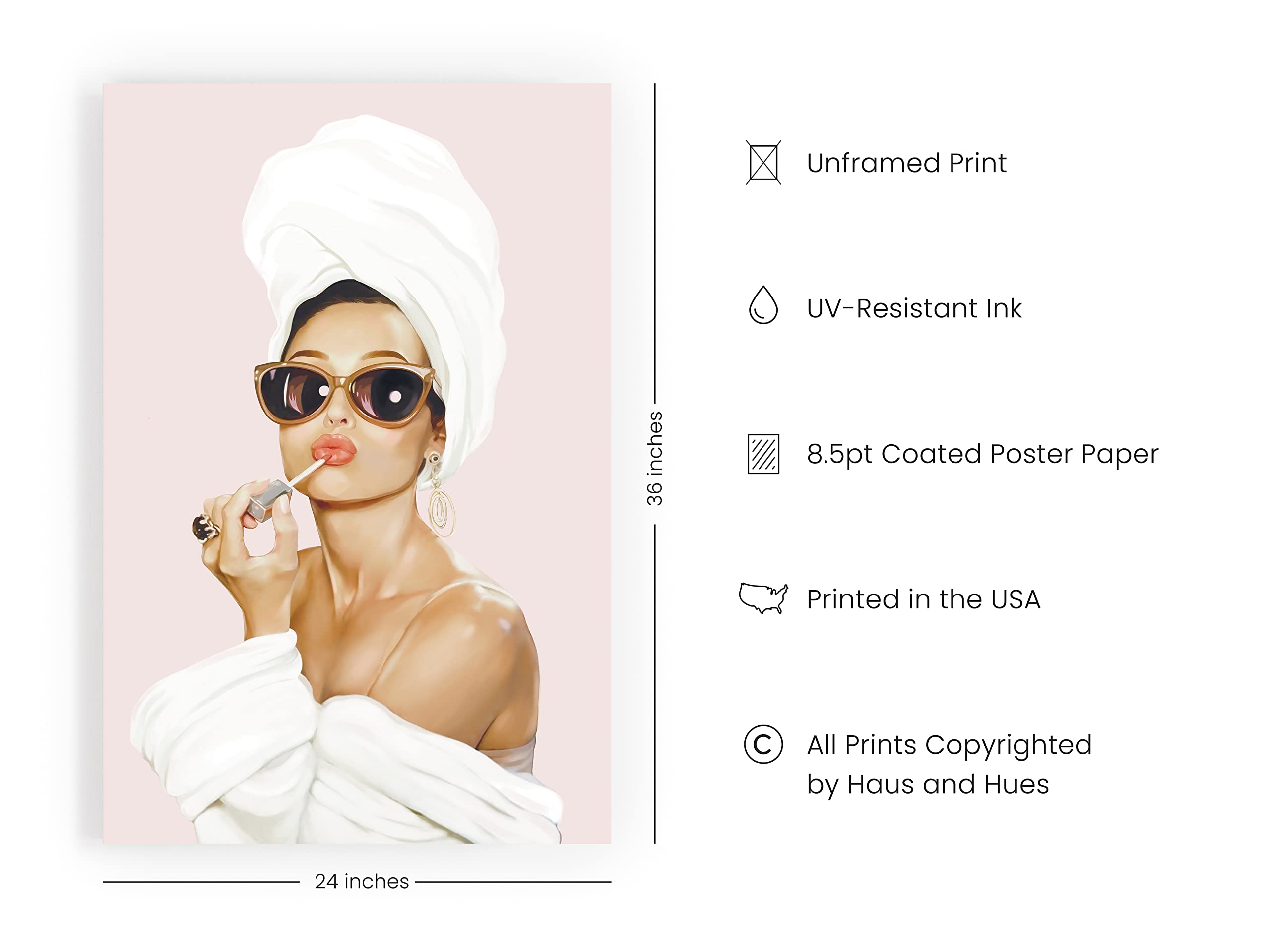 Amazon.com: HAUS AND HUES Audrey Hepburn Wall Art Wall Decor