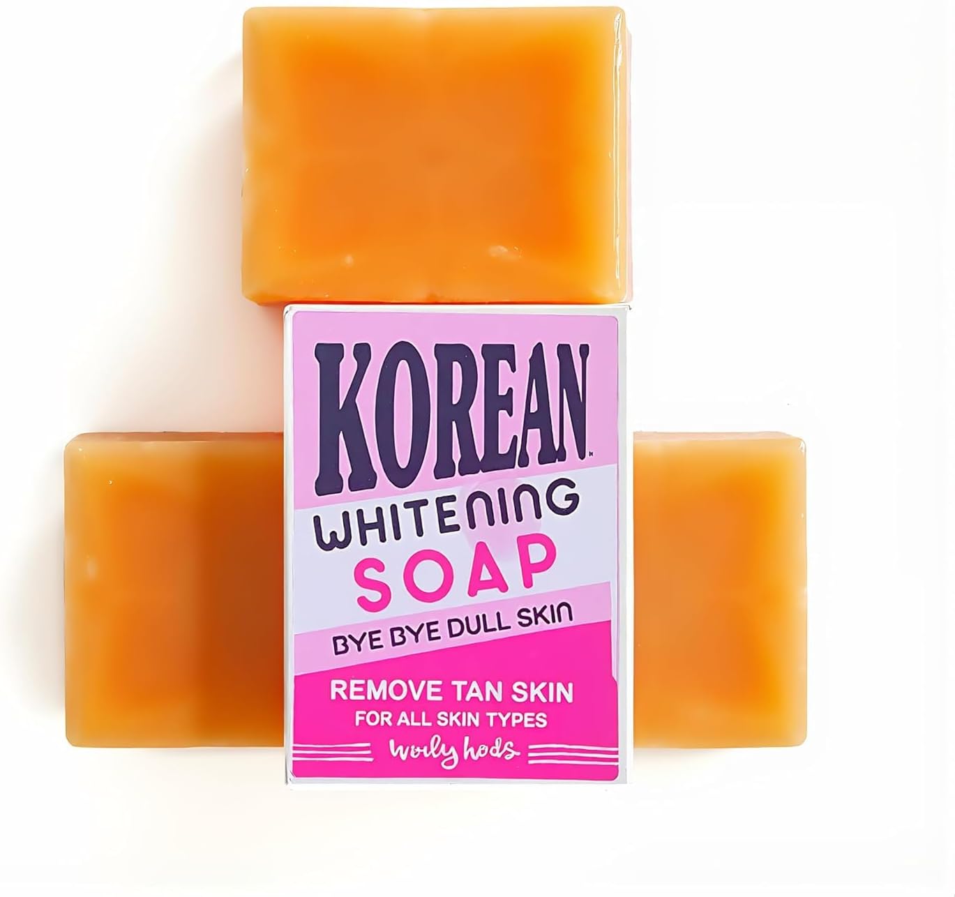 Korean Whitening Soap - Bye Bye Dull Skin, Remove Tanning-Soap Natural & Nourishing,Gentle Cleanse & Moisturize with Herbal Extracts