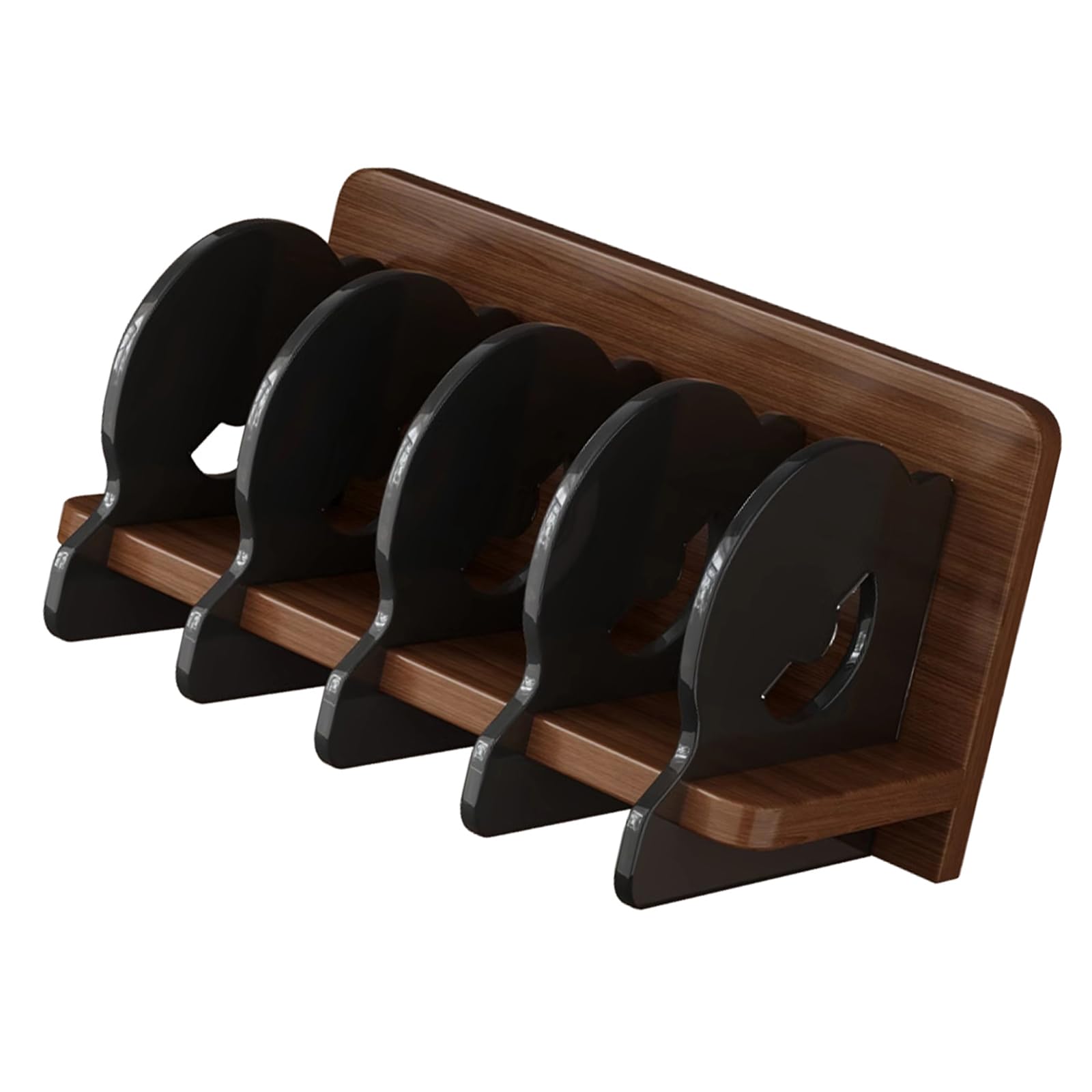 Buxuaaaa Multi Purpose CDs DVDs Organizers Shelf with 5 Removable Acrylic Partitions for Home Offices Space Saving CDs Rack Desktop Disc Display
