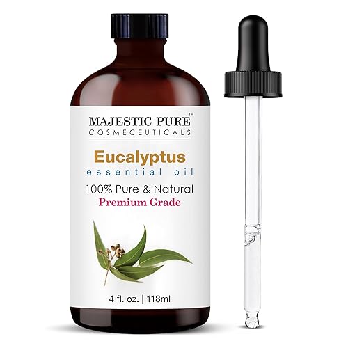 Majestic Pure - Aceite esencial de eucalipto de grado terapéutico aceite puro y natural de calidad prémium 4 onzas líquidas