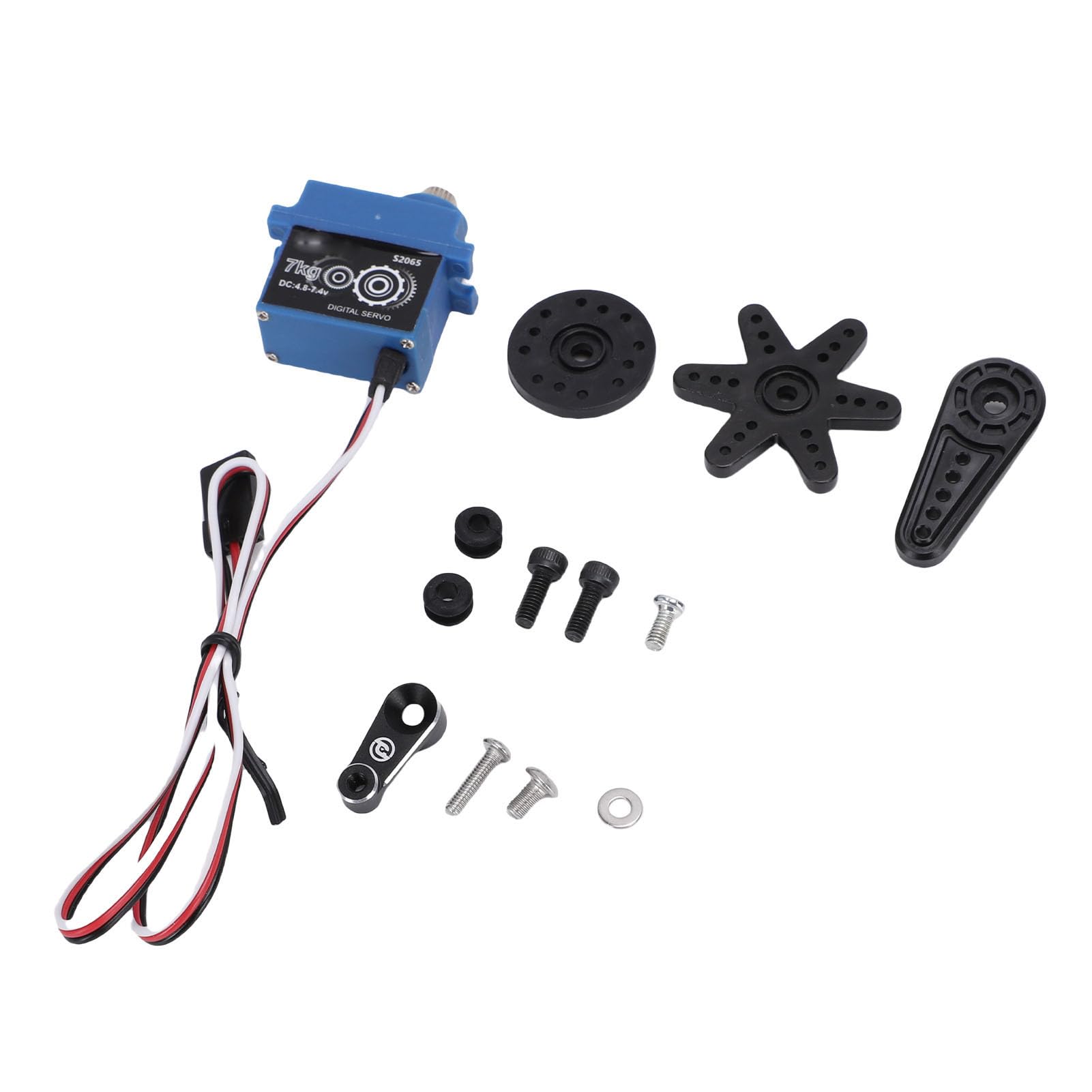3 Szt. 7KG Serwo Cyfrowe Metalowe Przekładnie IP66 do SCX10 III