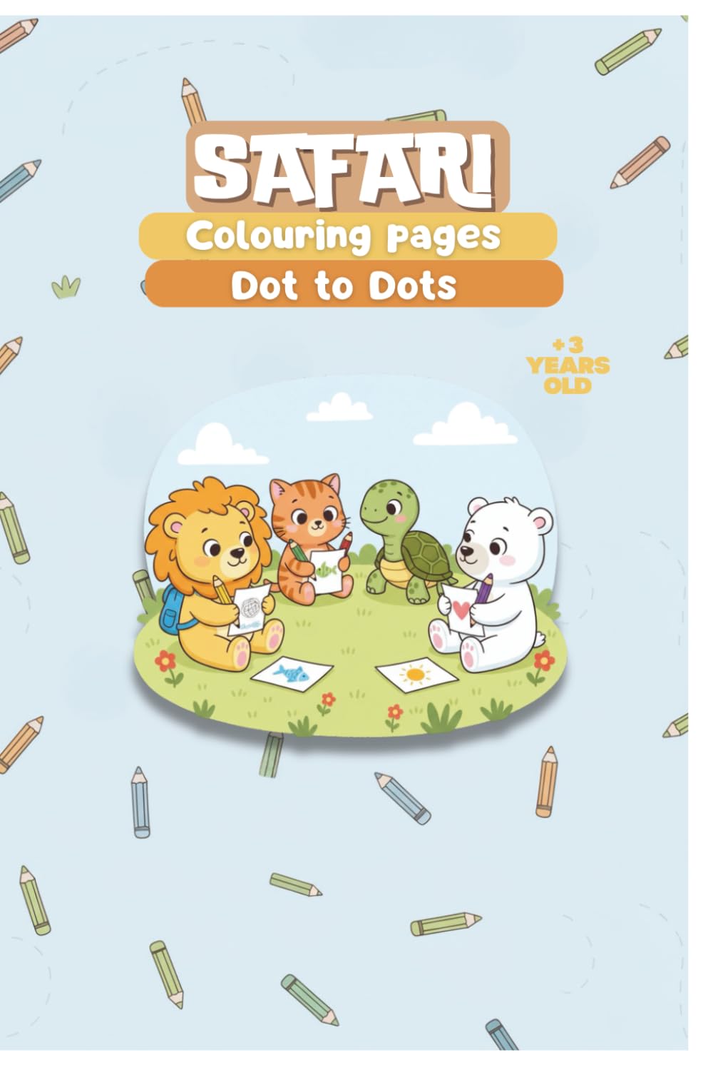 Safari Adventure Dot-to-Dot Coloring Book