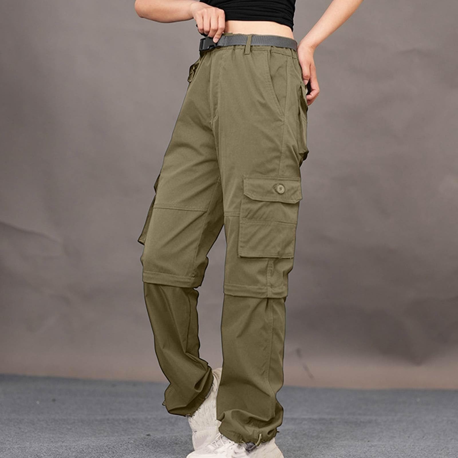 Pantaloni Donna Trekking Estivi Pantalone Estivo Ciclisti Wide Leg Sweatpants Curvy Protezioni Harem Push Up Cargo Lavoro Palestra da Palazzo Baggy Jogger