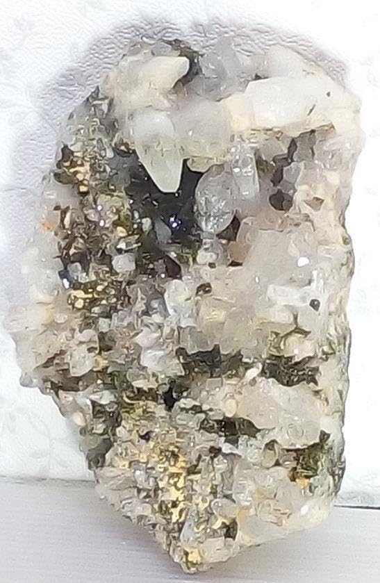 水晶 エピドート 共生クラスター（グリーントルマリン）10kg ーtot022