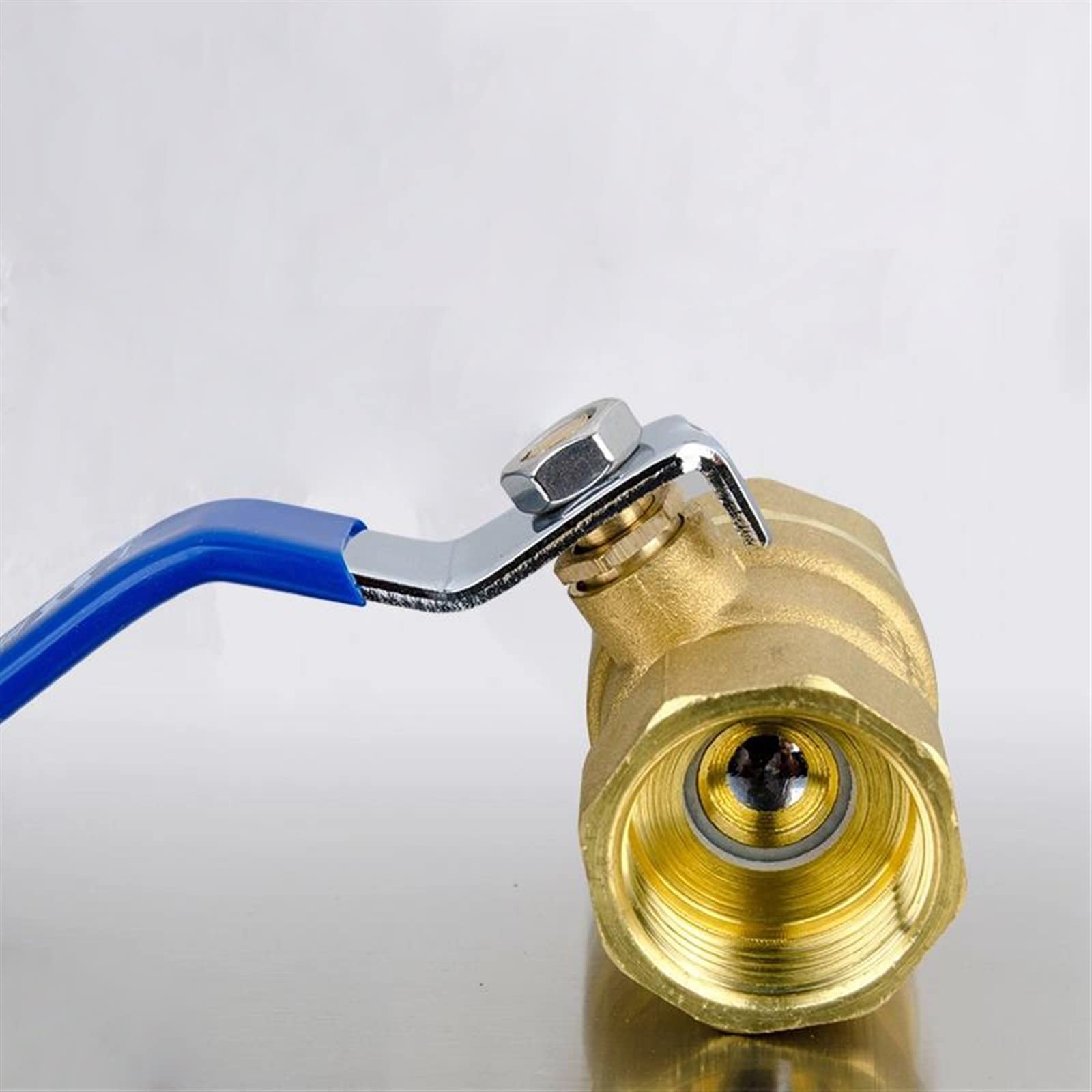 Mosiężny zawór kulowy z gwintem BSP 1/2", 3/4", 1 ", 2", z dźwignią, miedziany zawór hydrauliczny (1 Inch)