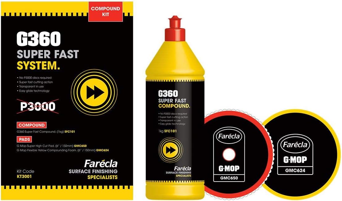FARECLA KT3001 Super Fast System Compound Starter Kit 1 litre