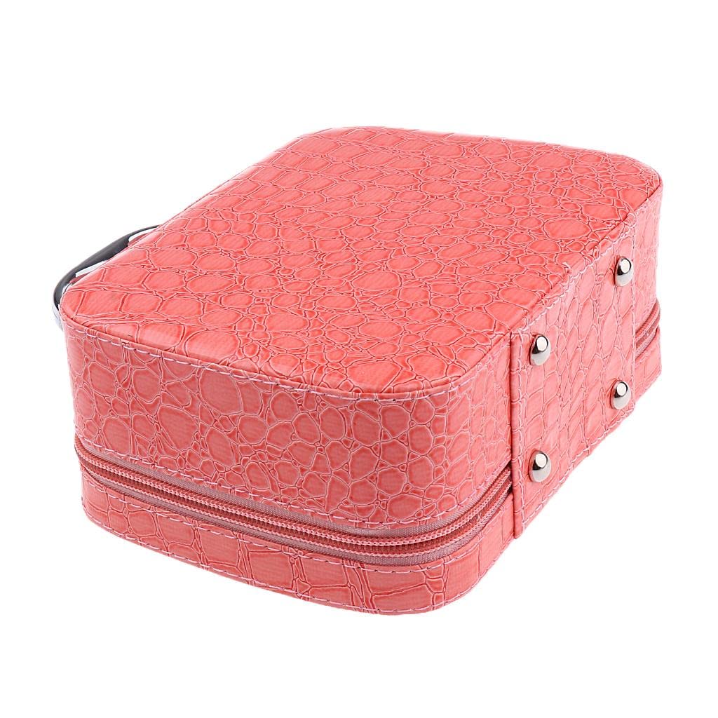 Reise-Kosmetiktasche, Make-up-Koffer, Kulturbeutel, Organizer, Aufbewahrungstasche, Schwarz, 3er-Set (Rosa), Siehe Produktbeschreibung, Als Beschreibung