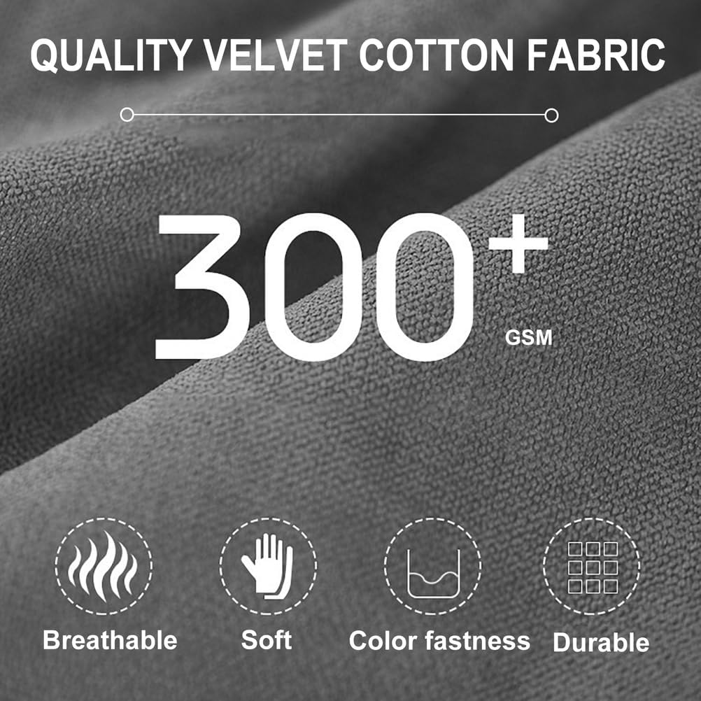 Giant Bean Bag Chair Cover(Cover Only, No Filler), Washable Round Soft Velvet Cotton Lazy Sofa Beanbag Cover for Adults, Teens,Green,4FT