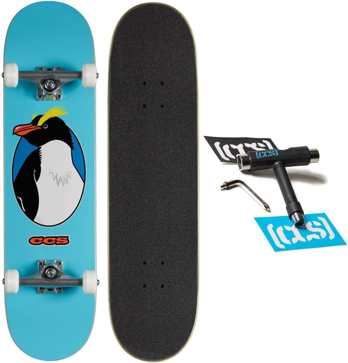 [CCS] Graphic Skateboard Complete | Maple Wood | Professional Grade | Fully Assembled with Skate Tool & Stickers | Adults, Kids, Teens, Youth | Boys & Girls