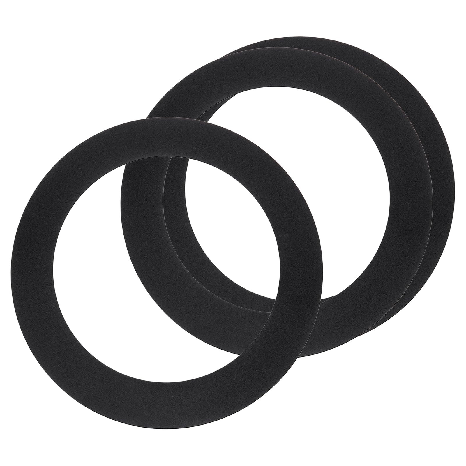 sourcing map Goof Ring for 6" Recessed Light 6.3"ID 8.7"OD Matte Black 3Pcs