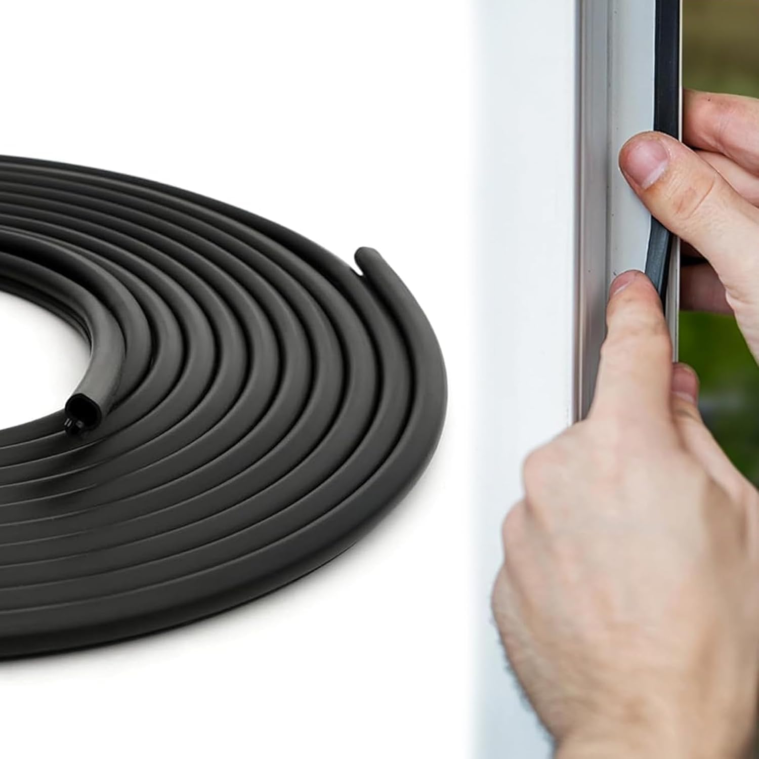 UPVC Window Seal Strip, 6m Window Replacement Gasket Rubber Seal Strip, Rubber Door Seal for Optimal Insulation & Energy Efficiency