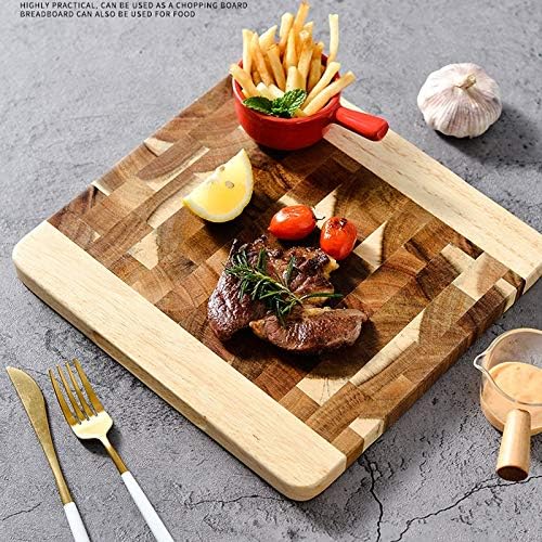 Choing Boardnew Wood Cutting Board with Juice Groove Rectangle End Grain Choing Serving Boards Wooden