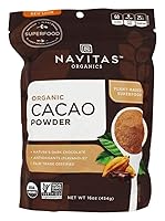 Vista 1 de Navitas Organics Cacao en polvo, bolsas, 30 porciones, 1 libra (paquete de 1), 16 onzas