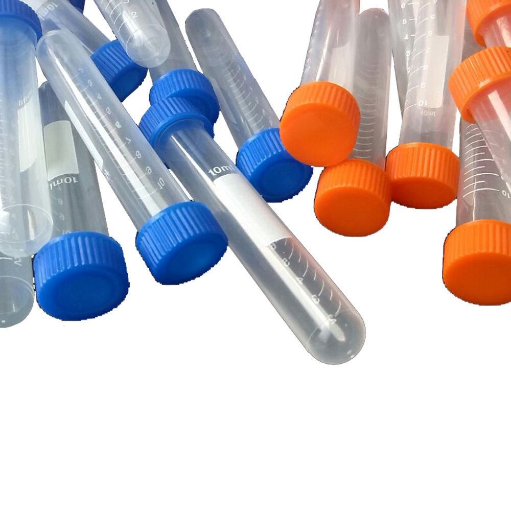 50ml Centrifuge Tube, PP Material, Printed Graduation, Grey Cap, Conical Bottom, Sterile, Karter Scientific 235W2 (Pack of 25)