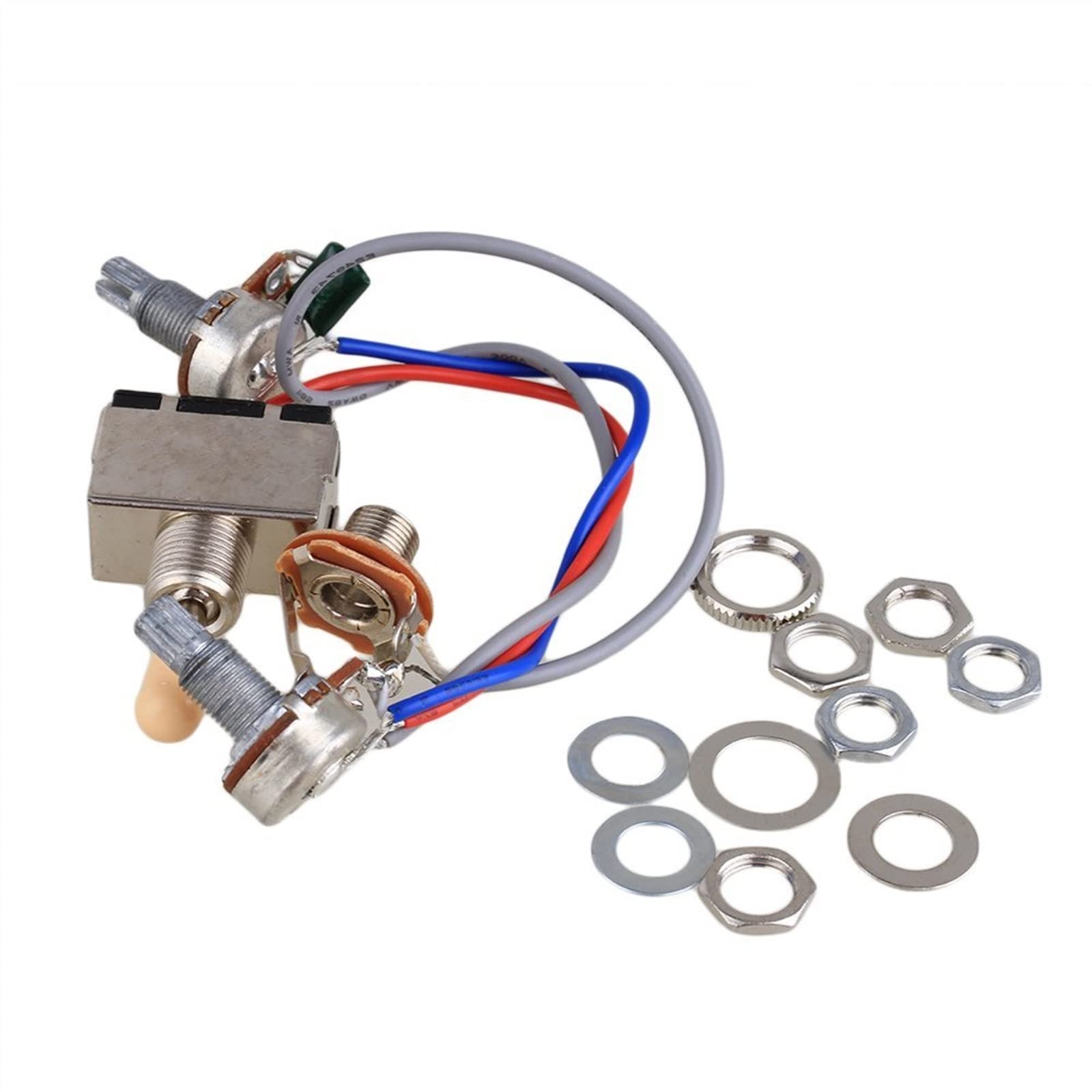 Cablaggio Precablato Per Chitarra Hubucker Cablaggio Senza Saldatura 2V2T Con Pentole 500K E - Foto 5